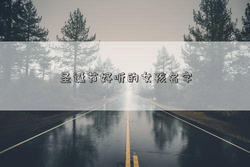 圣诞节好听的女孩名字